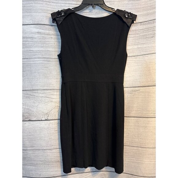 Eliza J New York Sleeveless Sheath Dress With Embellished Shoulders -Size 6 - Picture 5 of 5